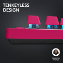 Logitech G Pro X TKL RAPID RGB Gaming Keyboard (Pink)