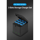 TELESIN 3-Channel Kit with 2 Batteries and Charger Box