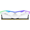 TEAMGROUP 32GB T-FORCE DELTA RGB DDR5 8000 MHz UDIMM Memory Kit (2 x 16GB, White)