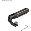 SmallRig Wooden Top Handle with Cold Shoe Mount