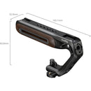 SmallRig Wooden Top Handle with NATO Clamp