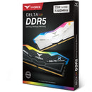 TEAMGROUP 32GB T-FORCE DELTA RGB DDR5 7200 MHz UDIMM Memory Kit (2 x 16GB, White)
