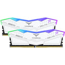 TEAMGROUP 32GB T-FORCE DELTA RGB DDR5 7200 MHz UDIMM Memory Kit (2 x 16GB, White)