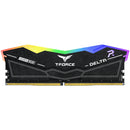 TEAMGROUP 32GB T-FORCE DELTA RGB DDR5 6400 MHz UDIMM Memory Kit (2 x 16GB, Black)