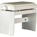 Dexibell Deluxe Piano Bench (White Satin)