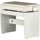 Dexibell Deluxe Piano Bench (White Satin)