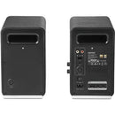 Edifier QR65 2-Way Active Wireless Desktop Speakers with Lighting Effects (Black, Pair)