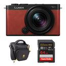 Panasonic Lumix S9 Mirrorless Camera with 18-40mm f/4.5-6.3 Lens and Basic Bundle (Crimson Red)