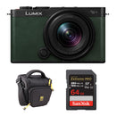 Panasonic Lumix S9 Mirrorless Camera with 18-40mm f/4.5-6.3 Lens and Basic Bundle (Dark Olive)