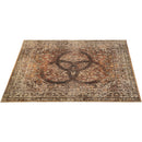 Drum N Base Vintage Persian-Style Stage Rug (6 x 5.2', Amber Bronze)