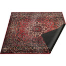 Drum N Base Vintage Persian-Style Stage Rug (7.4 x 6', Red)