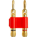 Hosa Technology BNA260RED Premium Dual Banana Plug- Red