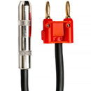 Hosa Technology Speaker Cable Adapter 1/4" Female to Dual Banana (16 Gauge) - 6"