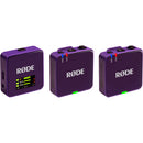 RODE Wireless GO (Gen 3) 2-Person Compact Digital Wireless Microphone System/Recorder (2.4 GHz, Purple)