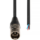Hosa Technology 3-Pin XLR Male to Bare End Cable (10')