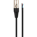 Hosa Technology 3-Pin XLR Male to Bare End Cable (10')