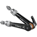 Bright Tangerine Titan Arm 2 (3/8"-16 to 1/4"-20, London Fog Black)