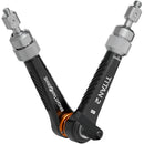 Bright Tangerine Titan Arm 2 (3/8"-16 to 1/4"-20, London Fog Black)