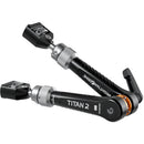 Bright Tangerine Titan Arm 2 (3/8"-16 Anti-Twist to 1/4"-20 Anti-Twist, London Fog Black)
