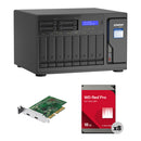 QNAP 144TB TVS-h1288X 12-Bay NAS Enclosure Kit (8 x 18TB) with Thunderbolt 3 Card