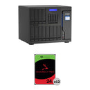 QNAP 288TB TVS-h1688X 16-Bay NAS Enclosure Kit (12 x 24TB)