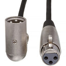 Hosa Technology 3-Pin XLR Female to XLR Angled Male Cable - 15'
