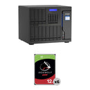 QNAP 72TB TVS-h1688X 16-Bay NAS Enclosure Kit (6 x 12TB)