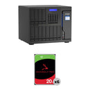 QNAP 120TB TVS-h1688X 16-Bay NAS Enclosure Kit (6 x 20TB)