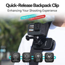 TELESIN Magnetic Backpack Clip with Quick Release Mount for Action Cameras