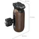 SmallRig Wooden Side Handle with Two-in-One 1/4"-20 and 3/8''-16 Screw