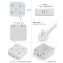 Tessan Surge Protector with 8 AC Outlets, 2 USB-A & 1 USB-C (5', Flat Plug)