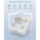 Tessan Surge Protector with 8 AC Outlets, 2 USB-A & 1 USB-C (5', Flat Plug)