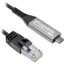 Plugable Gigabit Ethernet RJ45 to USB-C Cable (6.6')