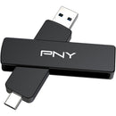 PNY 2TB DUO LINK V3 USB 3.2 Gen 2 Flash Drive (USB-C / USB-A)