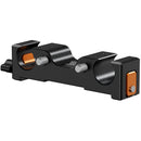 Bright Tangerine 15mm LWS Rear Rod Bracket for LeftField Mini Baseplate