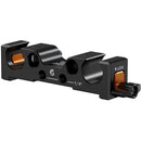 Bright Tangerine 15mm LWS Rear Rod Bracket for LeftField Mini Baseplate