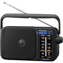 Panasonic RF-2400 Portable FM/AM Radio with AFC Tuner (Black)