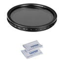 Tiffen Variable ND Filter with 2-Pack Microfiber Cloth Kit (67mm, 2 to 8-Stop)