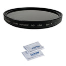 Tiffen Variable ND Filter with 2-Pack Microfiber Cloth Kit (95mm, 2 to 8-Stop)