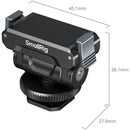 SmallRig Quick Release Support with Cold Shoe Adapter for DJI Osmo Action 5 Pro/4/3