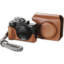SmallRig Leather Case Kit for Canon PowerShot V1 (Brown)