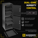 Ruggard EDC-180LT Electronic Dry Cabinet?with Touchscreen Control?and Dual Humidity Zones (Black, 180L)