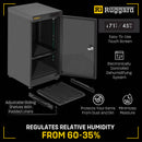 Ruggard EDC-50LT Electronic Dry Cabinet?with Touchscreen Control (Black, 50L)