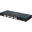 BZBGEAR 1x4 HDMI Splitter with Auto Downscaling & Audio De-Embedder