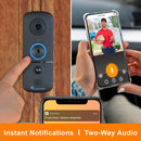 Toucan TVD300V Wireless Video Doorbell V3 with Chime