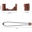 SmallRig Leather Half Case Kit for Nikon Zf (Brown)