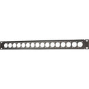 Auray RPPM16-1U Rack Panel for 16 Panel-Mount Connectors (1 RU)