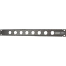 Auray RPPM8-1U Rack Panel for 8 Panel-Mount Connectors (1 RU)