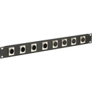 Auray RPPM8-1U Rack Panel for 8 Panel-Mount Connectors (1 RU)