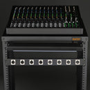 Auray RPPM8-1U Rack Panel for 8 Panel-Mount Connectors (1 RU)